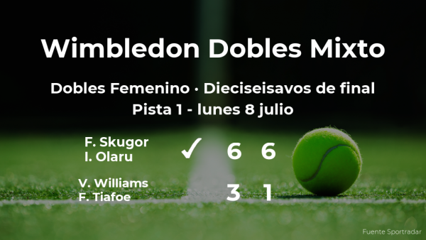 Skugor y Olaru se clasifican para los octavos de final de Wimbledon Skugor y Olaru se clasifican para los octavos de final de Wimbledon