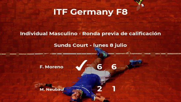 El tenista Marco Neubau, eliminado del torneo de Marburgo El tenista Marco Neubau, eliminado del torneo de Marburgo