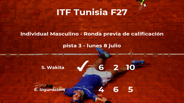 El tenista Shunsuke Wakita consigue la plaza para la siguiente fase tras vencer en la ronda previa de calificación El tenista Shunsuke Wakita consigue la plaza para la siguiente fase tras vencer en la ronda previa de calificación