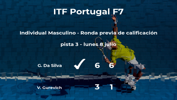 Gabriel Ciro Da Silva pasa a la siguiente fase del torneo de Idanha-A-Nova Gabriel Ciro Da Silva pasa a la siguiente fase del torneo de Idanha-A-Nova