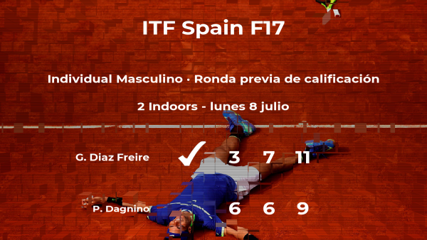 El tenista Gabriel Diaz Freire gana en la ronda previa de calificación del torneo de Getxo El tenista Gabriel Diaz Freire gana en la ronda previa de calificación del torneo de Getxo