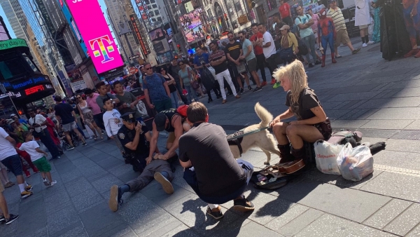 Detención del presunto agresor Detención del presunto agresor