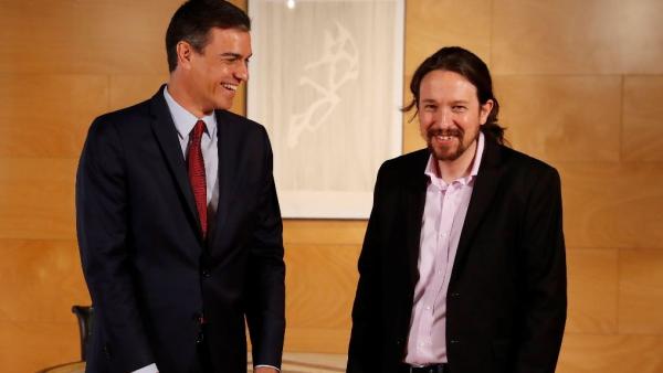 Pedro Sánchez y Pablo Iglesias Pedro Sánchez y Pablo Iglesias