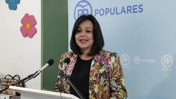 La presidenta del PP de Sevilla, Virginia Pérez, en una imagen de archivo La presidenta del PP de Sevilla, Virginia Pérez, en una imagen de archivo