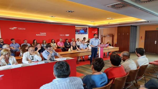 Luis Tudanca en el Comité Autonómico del PSOECyL. Luis Tudanca en el Comité Autonómico del PSOECyL.