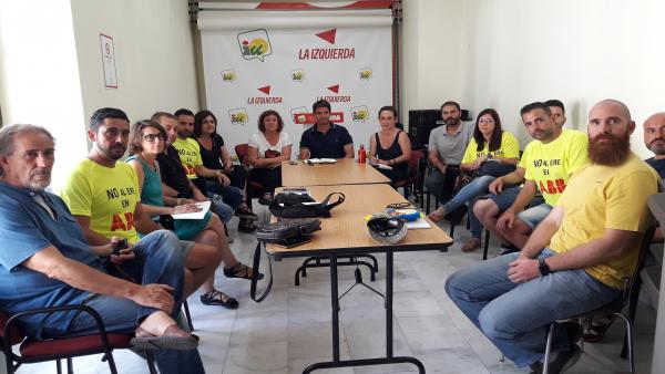 Reciente reunión entre responsables de IU y CCOO con el comité de empresa de ABB en Córdoba, en una imagen de archivo. Reciente reunión entre responsables de IU y CCOO con el comité de empresa de ABB en Córdoba, en una imagen de archivo.