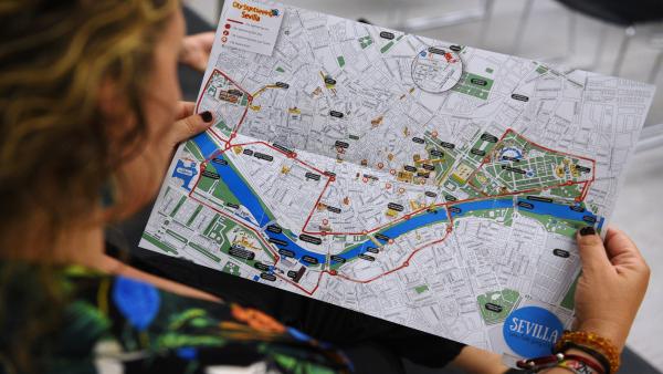 Mapa de Sevilla con los peques Mapa de Sevilla con los peques