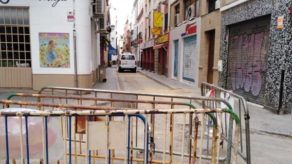 Obras en la calle Baños Obras en la calle Baños