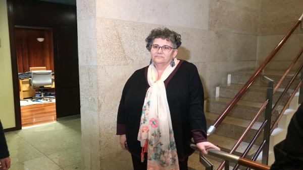 Milagros Otero, valedora do Pobo, explica los motivos de por qué se puso a disposición del Parlamento y condiciona su renuncia a que haya sustituto Milagros Otero, valedora do Pobo, explica los motivos de por qué se puso a disposición del Parlamento y condiciona su renuncia a que haya sustituto
