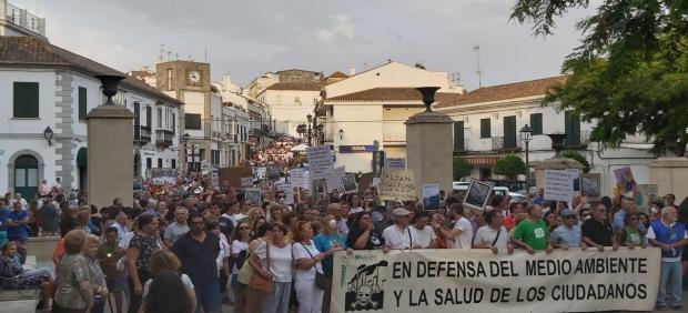 Manifestación en San Roque de ecologistas y colectivos sociales