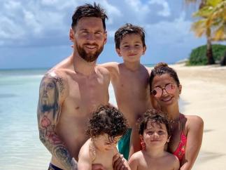 Messi y su familia