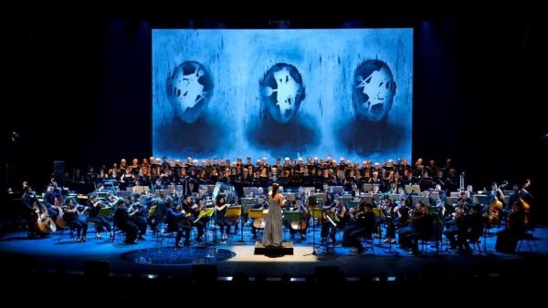 El espectáculo 'Carmina Burana' de la Orquesta Sinfónica de la Región que contó con escenografía de Ángel Haro. El espectáculo 'Carmina Burana' de la Orquesta Sinfónica de la Región que contó con escenografía de Ángel Haro.