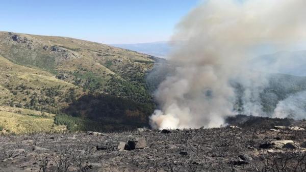 Reproducción del incendio de Sotillo de la Adrada (Ávila) en el Valle de Iruelas. Reproducción del incendio de Sotillo de la Adrada (Ávila) en el Valle de Iruelas.