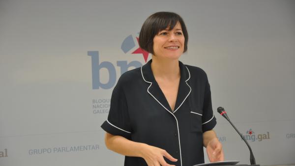 La portavoz nacional del BNG, Ana Pontón, en rueda de prensa. La portavoz nacional del BNG, Ana Pontón, en rueda de prensa.