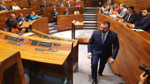 Adrián Barbón elegido presidente del Principado. Adrián Barbón elegido presidente del Principado.