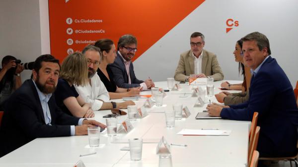 Reunión de la Ejecutiva de Ciudadanos. Reunión de la Ejecutiva de Ciudadanos.