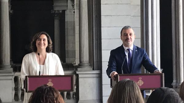 Ada Colau y Jaume Collboni. Foto de archivo Ada Colau y Jaume Collboni. Foto de archivo