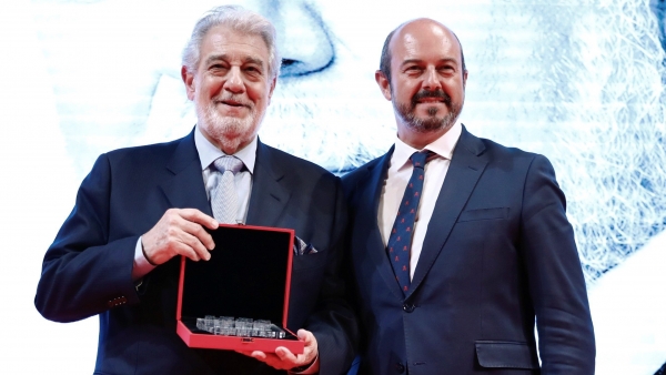 Pedro Rollán y Plácido Domingo Pedro Rollán y Plácido Domingo
