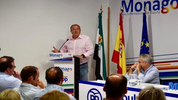 El presidente del PP de Extremadura, José Antonio Monago El presidente del PP de Extremadura, José Antonio Monago