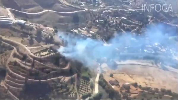 Magnitud del incendio y labores de extinción del del incendio de Terque Magnitud del incendio y labores de extinción del del incendio de Terque
