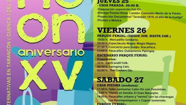 Cartel del Fetival Caño On de Tarancón (Cuenca). Cartel del Fetival Caño On de Tarancón (Cuenca).