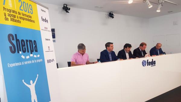 La Confederación de Empresarios de Albacete presenta la VII edición del programa de apoyo a emprendedores 'Sherpa'. La Confederación de Empresarios de Albacete presenta la VII edición del programa de apoyo a emprendedores 'Sherpa'.