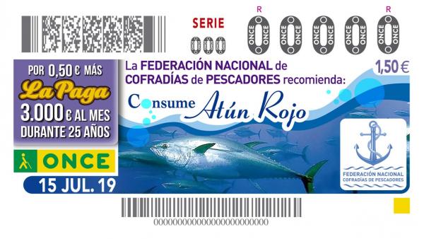 Cupón de la ONCE del 15 de julio de 2019 Cupón de la ONCE del 15 de julio de 2019
