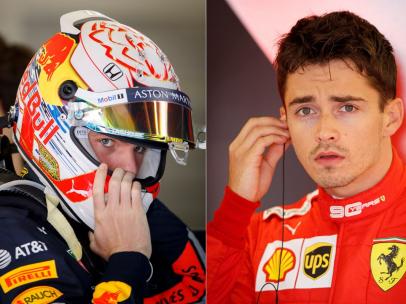 Verstappen y Leclerc