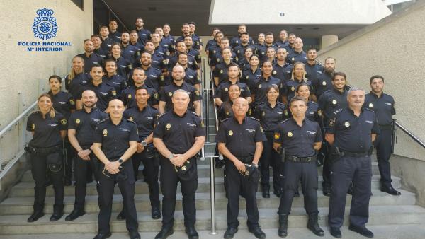 Algunos de los nuevos policías nacionales en prácticas en Baleares Algunos de los nuevos policías nacionales en prácticas en Baleares