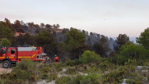 Efectivos de la UME trabajando en la zona del incendio de Beneixama (ALICANTE) Efectivos de la UME trabajando en la zona del incendio de Beneixama (ALICANTE)