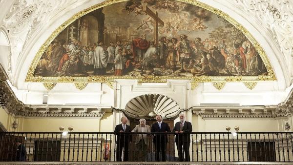 Presentación de la restauración del cuadro de Valdés Leal, 'Exaltación de la Cruz', en el Hospital de la Caridad (imagen de archivo) Presentación de la restauración del cuadro de Valdés Leal, 'Exaltación de la Cruz', en el Hospital de la Caridad (imagen de archivo)