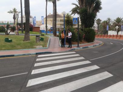 Paso de peatones en Benalmádena