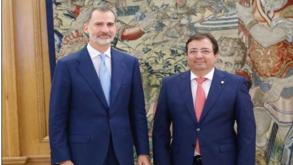 El rey Felipe VI recibe a Guillermo Fernández Vara El rey Felipe VI recibe a Guillermo Fernández Vara