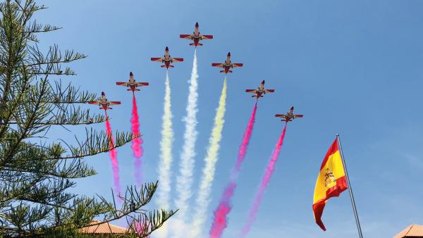 Exhibición de la 'Patrulla Águila'. Exhibición de la 'Patrulla Águila'.
