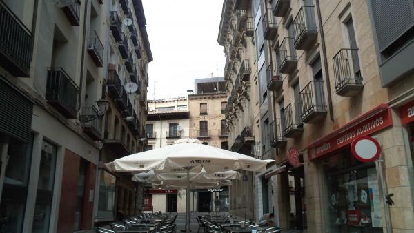 Zona de terrazas en la ciudad de Huesca. Zona de terrazas en la ciudad de Huesca.
