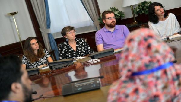 Antonia Jover y Lucía Muños se reúnen con jóvenes activistas saharauis para recoger sus demandas Antonia Jover y Lucía Muños se reúnen con jóvenes activistas saharauis para recoger sus demandas