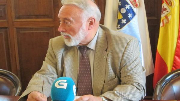 El presidente de la Autoridad Portuaria, Enrique López Veiga, este viernes en Vigo El presidente de la Autoridad Portuaria, Enrique López Veiga, este viernes en Vigo