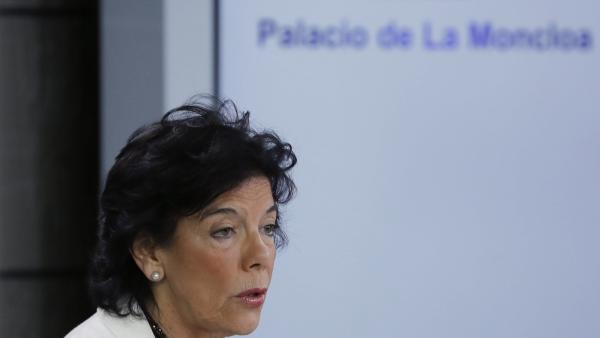 La portavoz del Gobierno, Isabel Celáa. La portavoz del Gobierno, Isabel Celáa.