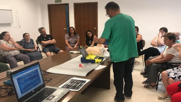 Taller de primeros auxilios en el Centro de Salud de Alcalá la Real Taller de primeros auxilios en el Centro de Salud de Alcalá la Real