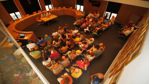 Reunión en el Ayuntamiento de Blanes Reunión en el Ayuntamiento de Blanes