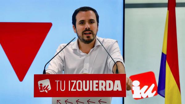 El ccordinador federal de Izquierda Unida, Alberto Garzón El ccordinador federal de Izquierda Unida, Alberto Garzón