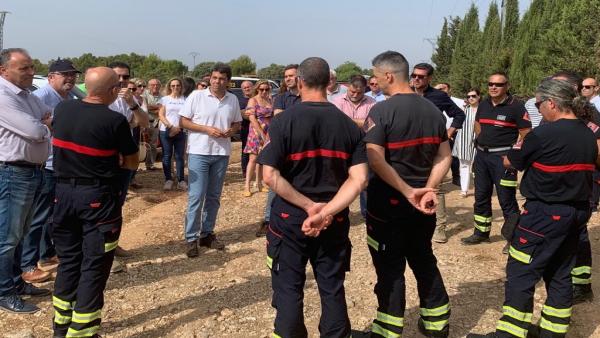 Visita a la zona afectada por el incendio de Beneixama Visita a la zona afectada por el incendio de Beneixama