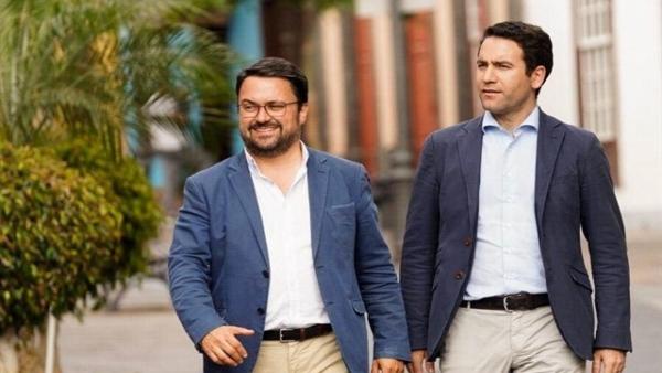 El presidente del PP de Canarias, Asier Antona, junto al secretario general del PP, Teodoro García Egea El presidente del PP de Canarias, Asier Antona, junto al secretario general del PP, Teodoro García Egea