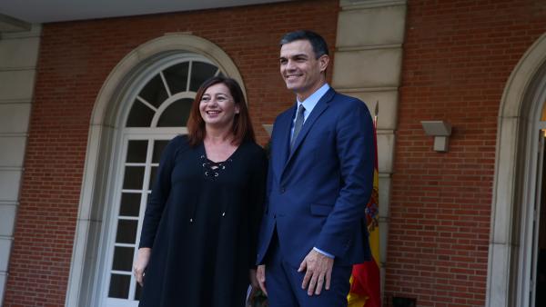 Francina Armengol y Pedro Sánchez. Francina Armengol y Pedro Sánchez.