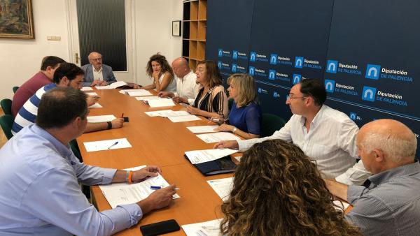 Reunión de la Junta de Gobierno de la Diputación de Palencia. Reunión de la Junta de Gobierno de la Diputación de Palencia.