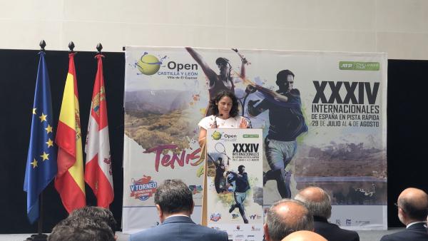 La directora del Open, Virginia Ruano, durante la presentación de la XXXIV edición. La directora del Open, Virginia Ruano, durante la presentación de la XXXIV edición.
