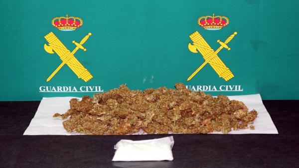 Droga intervenida en Siero y Noreña. Droga intervenida en Siero y Noreña.