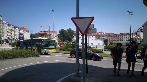 Cruce de Os Concheiros, en Santiago de Compostela Cruce de Os Concheiros, en Santiago de Compostela