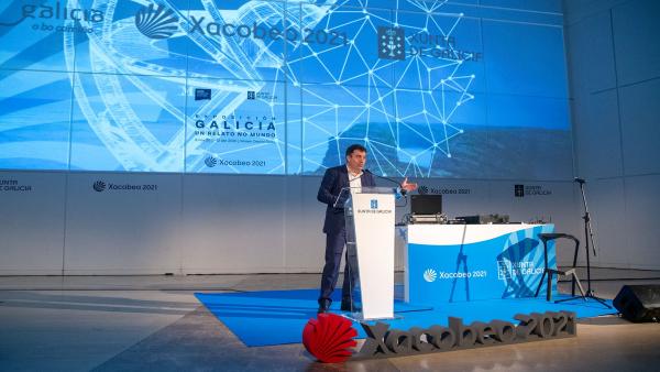 El conselleiro de Cultura durante la presentación de 'Galicia, un relato no mundo'. El conselleiro de Cultura durante la presentación de 'Galicia, un relato no mundo'.