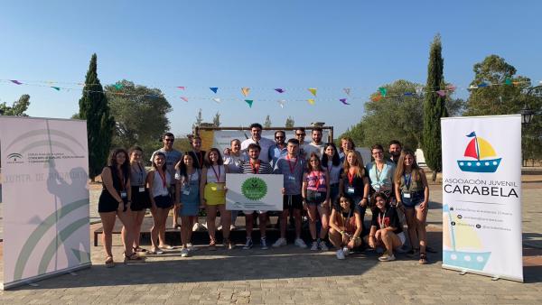 Los niños participantes en el Campo de Voluntariado del IAJ en Lepe. Los niños participantes en el Campo de Voluntariado del IAJ en Lepe.